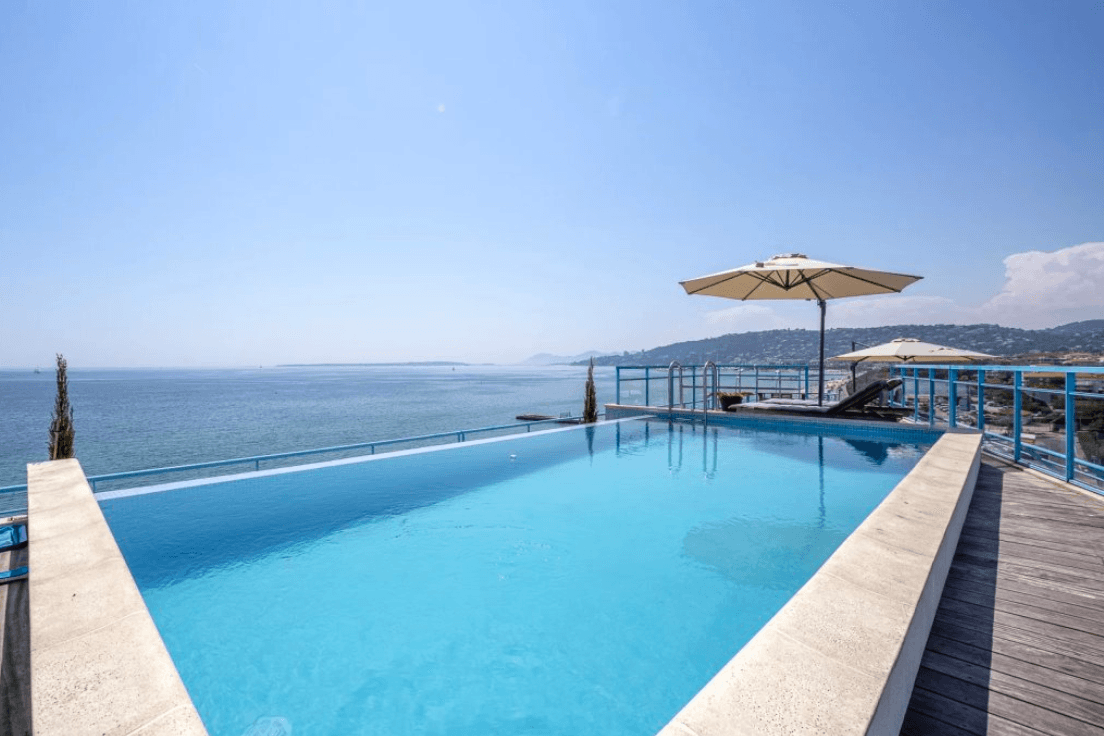 Juan les Pins | Fantastisk toppleilighet med privat takbasseng og nydelig sjøutsikt