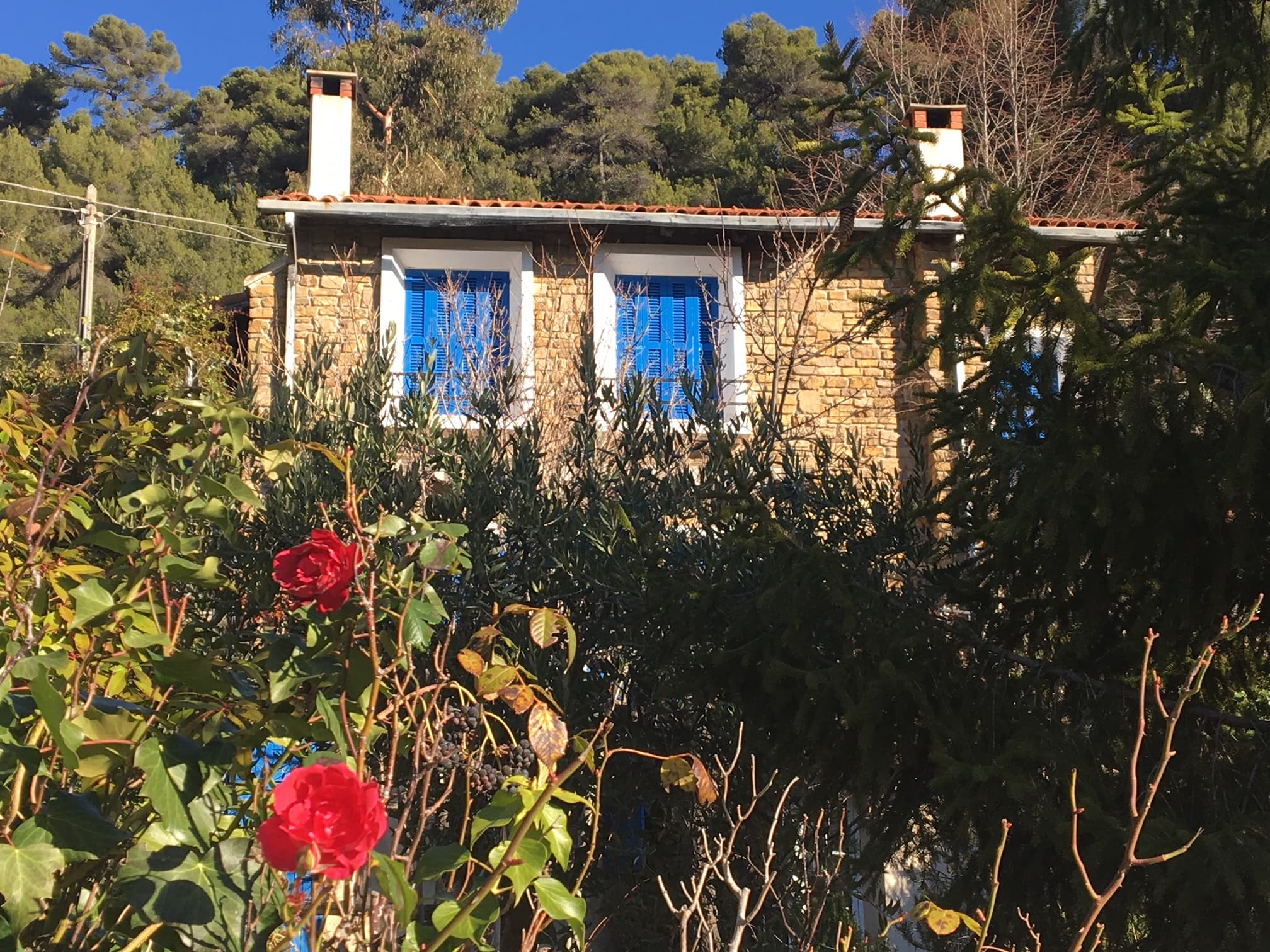 Enebolig i Negi Seborga over Bordighera med basseng og utsikt til Middelhavet