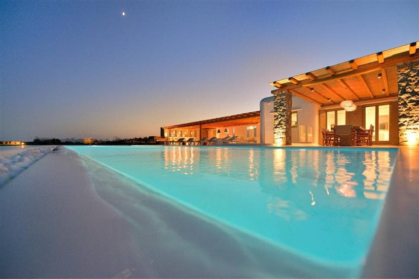 Hellas | Mykonos | Luksuriøs villa med vakker utsikt over havet og øyene naxos og paros
