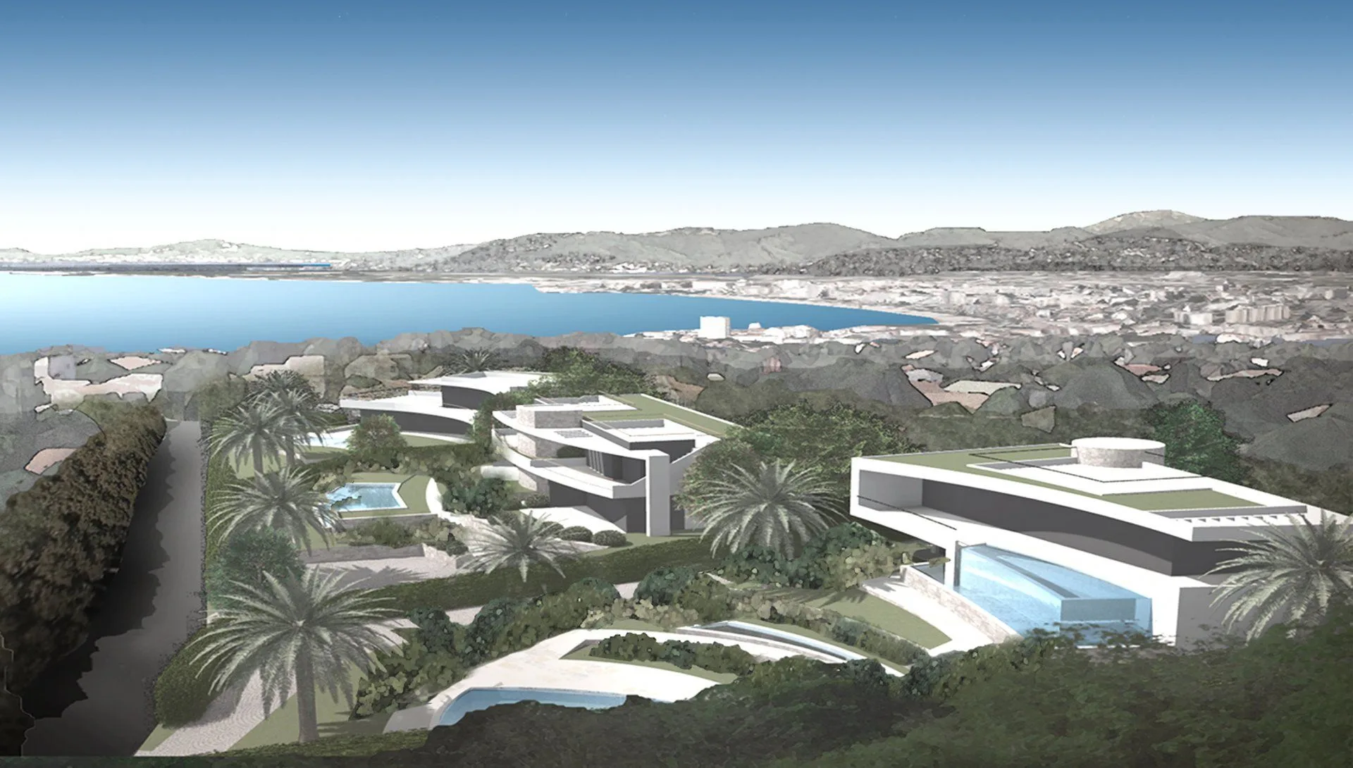 SAINT-RAPHAEL - NY og LEKKER ARK.TEGNET LEILIGHET MED HAGE/BASSENG