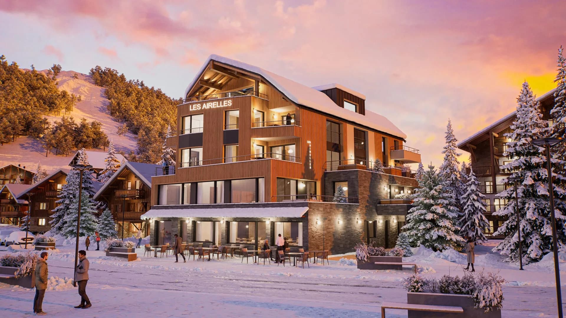 Les Deux Alpes - Lekker leilighet med 3 soverom og terrasser, sentralt, nær alt