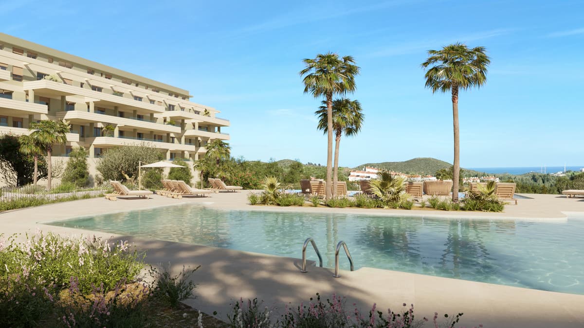 Greenity, Mijas Costa – Moderne nybygg med hage eller takterrasse og resort-fasiliteter – bilde 1