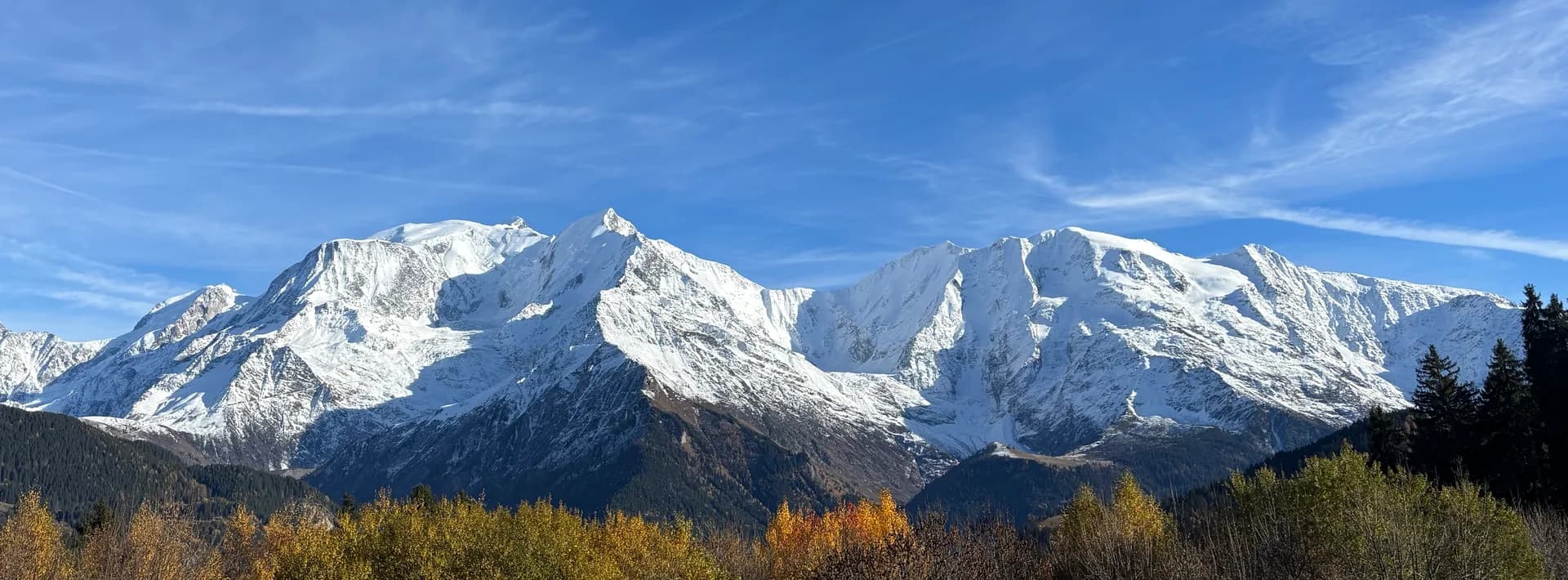 Utsikt over Saint-Gervais Mont-Blanc