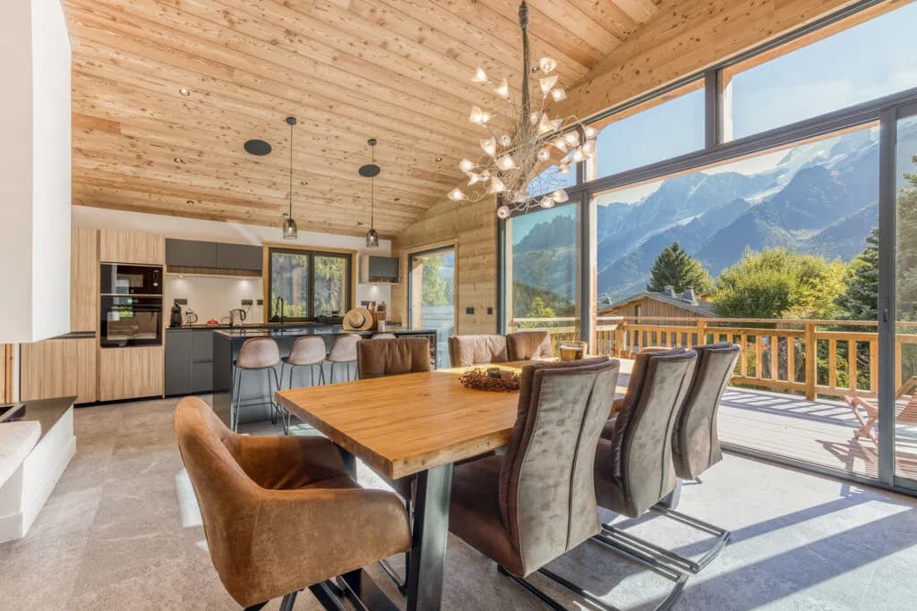 Chamonix/ Les Houches, De franske Alper - Renovert chalet med praktfull utsikt mot Mont Blanc – bilde 1