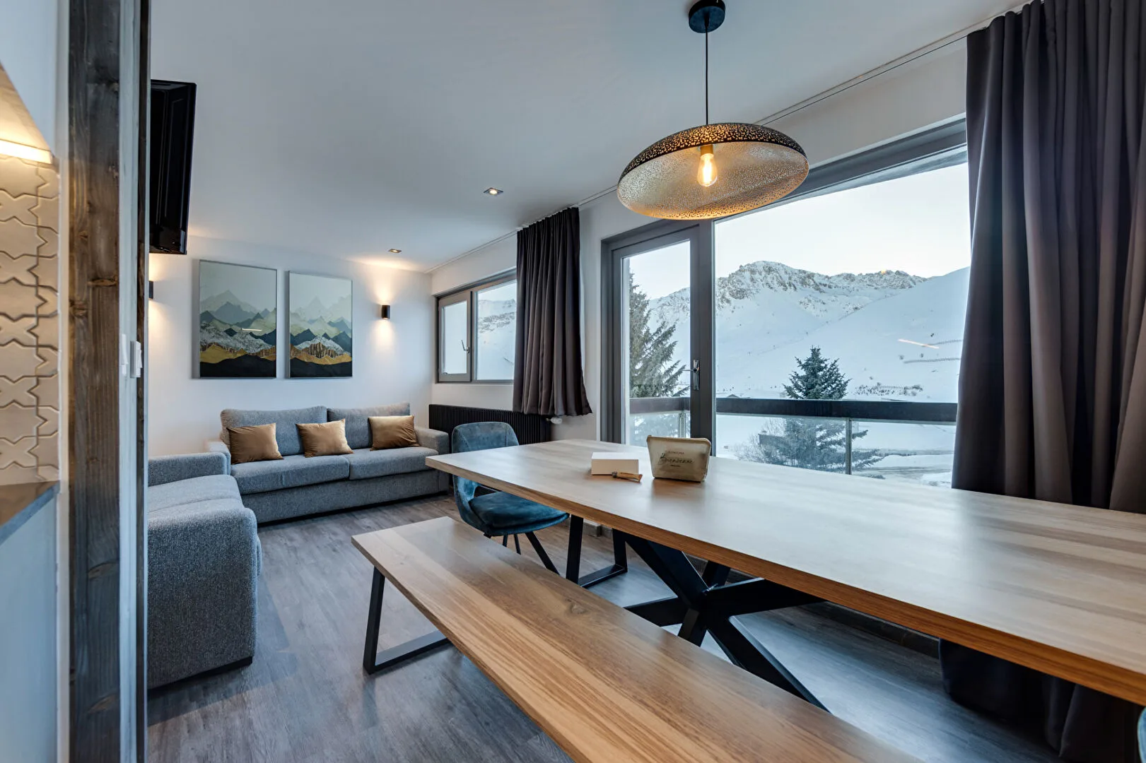 Tignes, De franske Alper - Pent oppusset 4-romsleilighet med terrasse 50 m. fra bakken – bilde 1