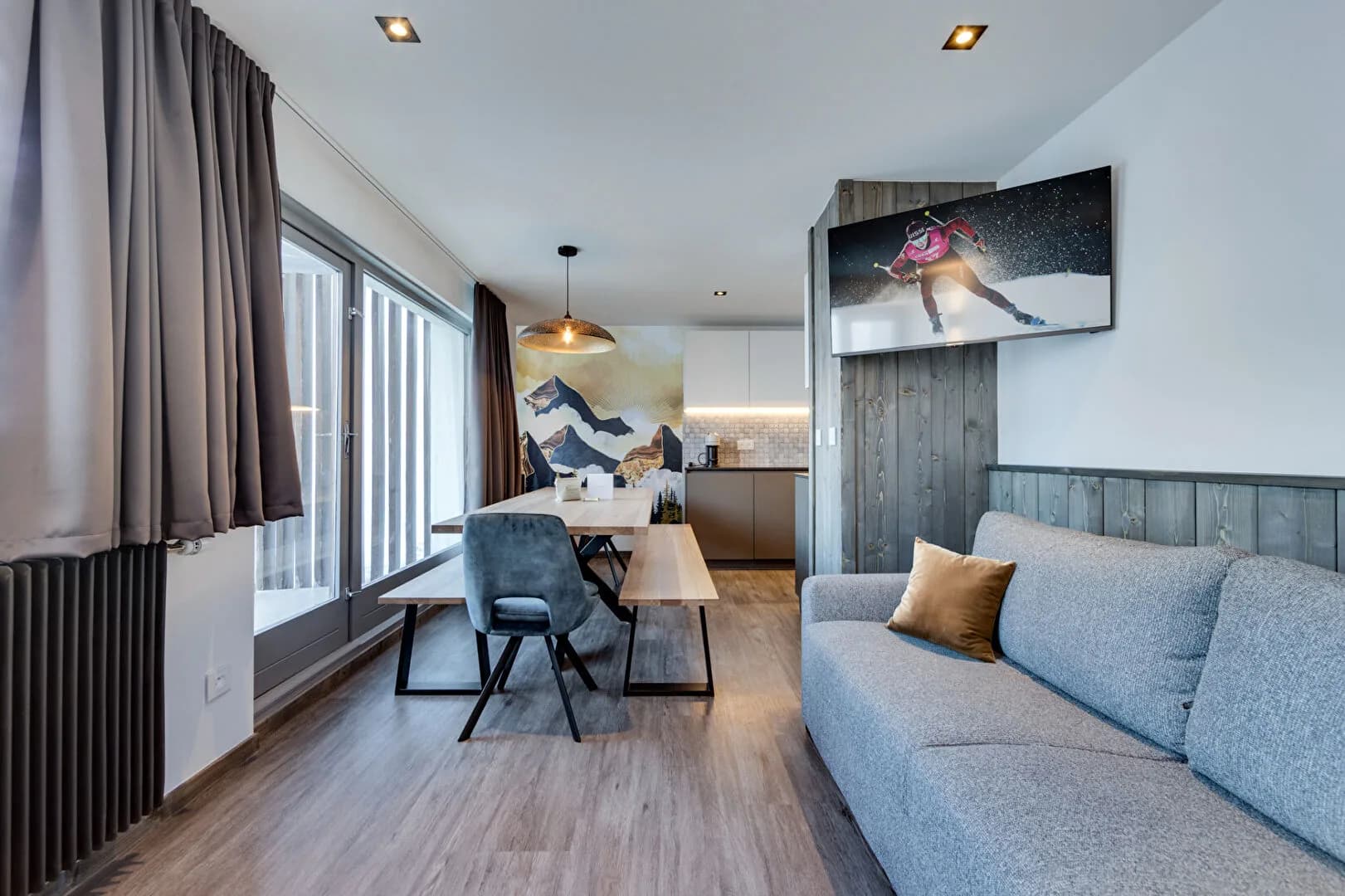 Tignes, De franske Alper - Pent oppusset 4-romsleilighet med terrasse 50 m. fra bakken – bilde 4