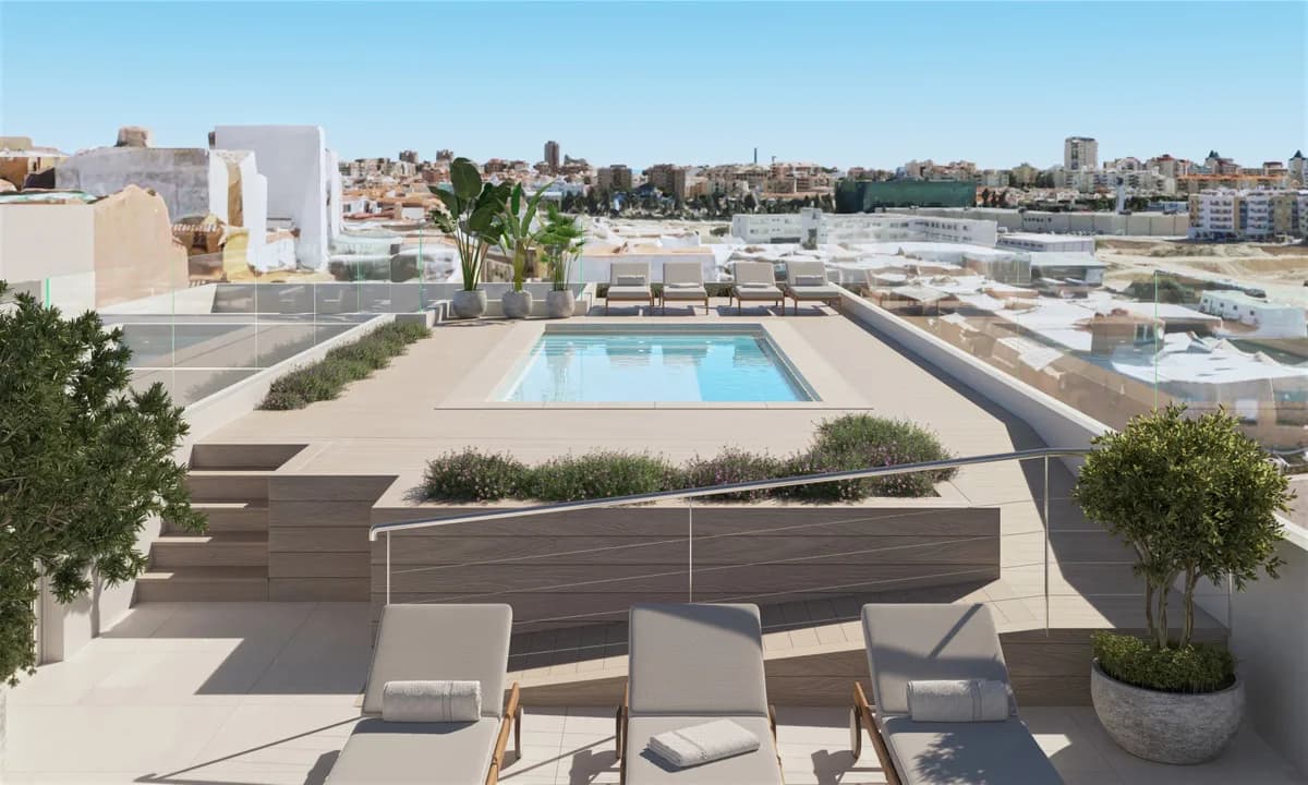 Laguna Nova, Las Lagunas – 29 nye leiligheter med takbasseng og moderne middelhavsdesign – bilde 1