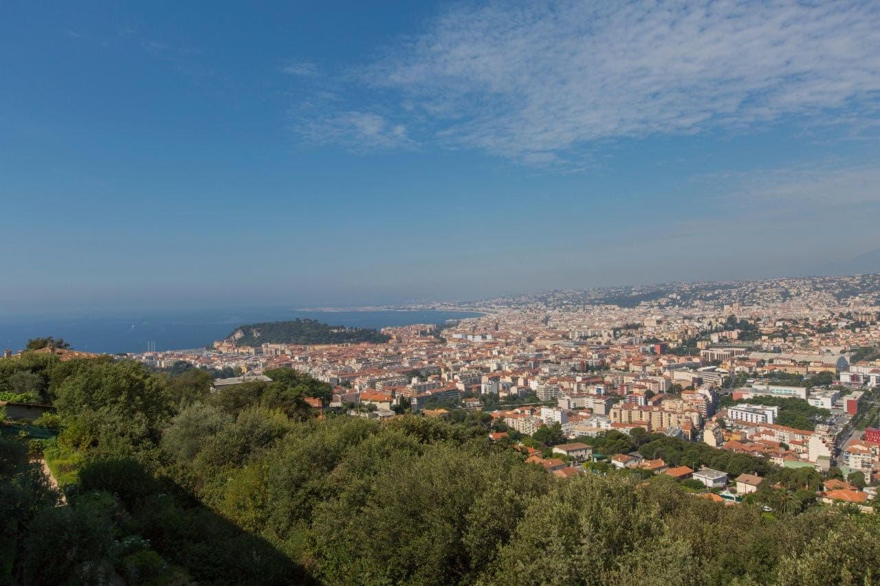 Nice, åsen av villefranche | Lekker toppetasje leilighet med svømmebasseng og fantastisk panoramautsikt over Nice og sjøen