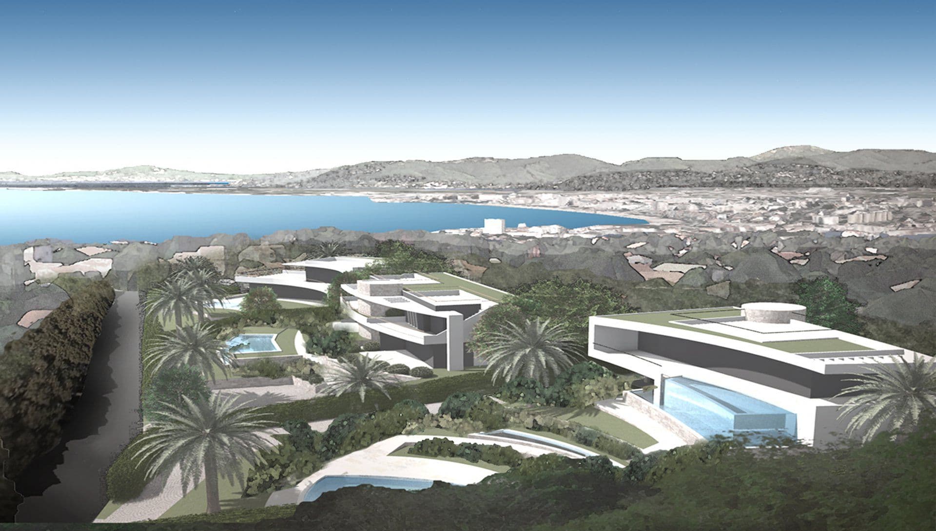 SAINT-RAPHAEL - NY og LEKKER ARK.TEGNET LEILIGHET MED HAGE/BASSENG