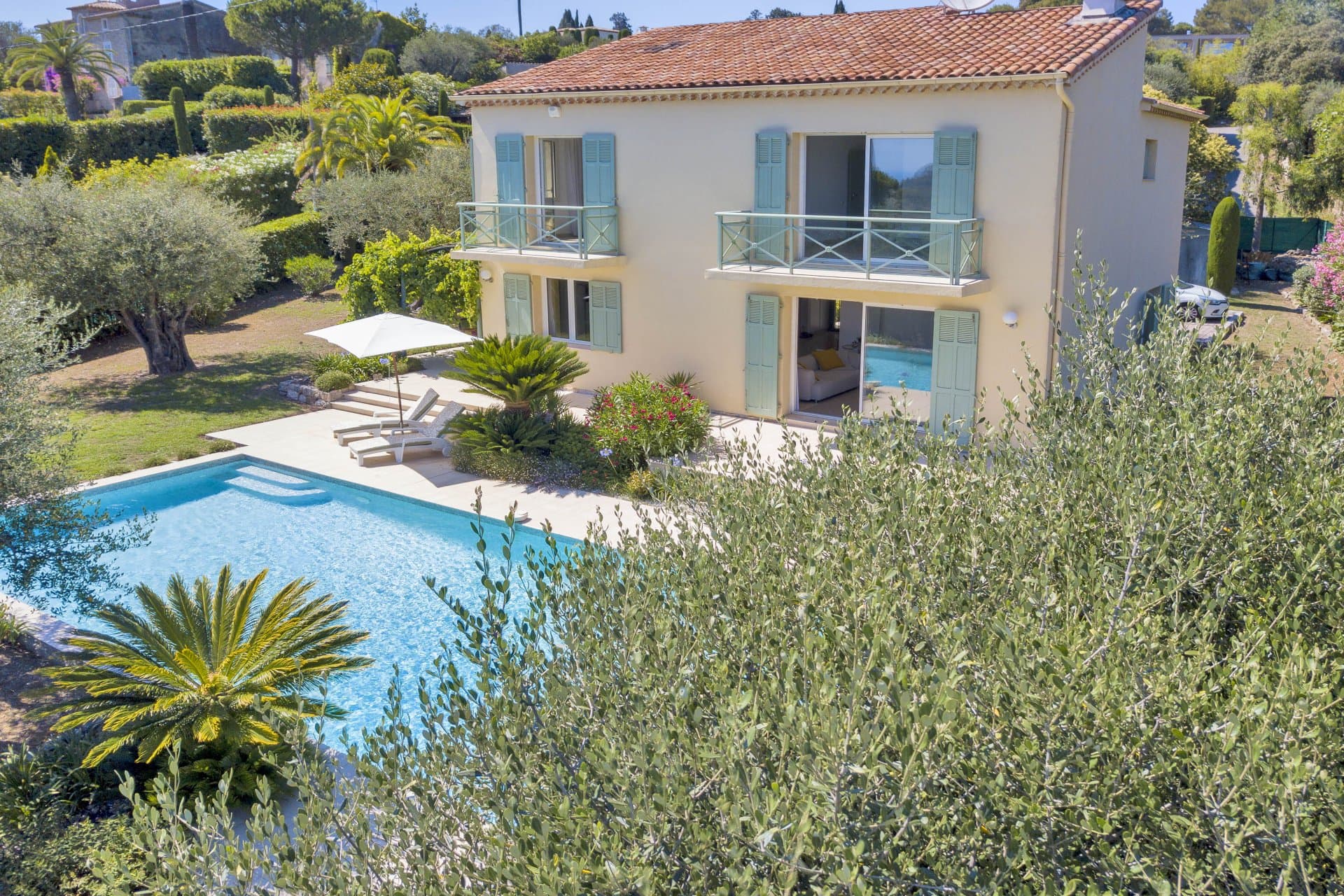 Mougins | Cote d'azur | Flott villa med fire soverom og svømmebasseng