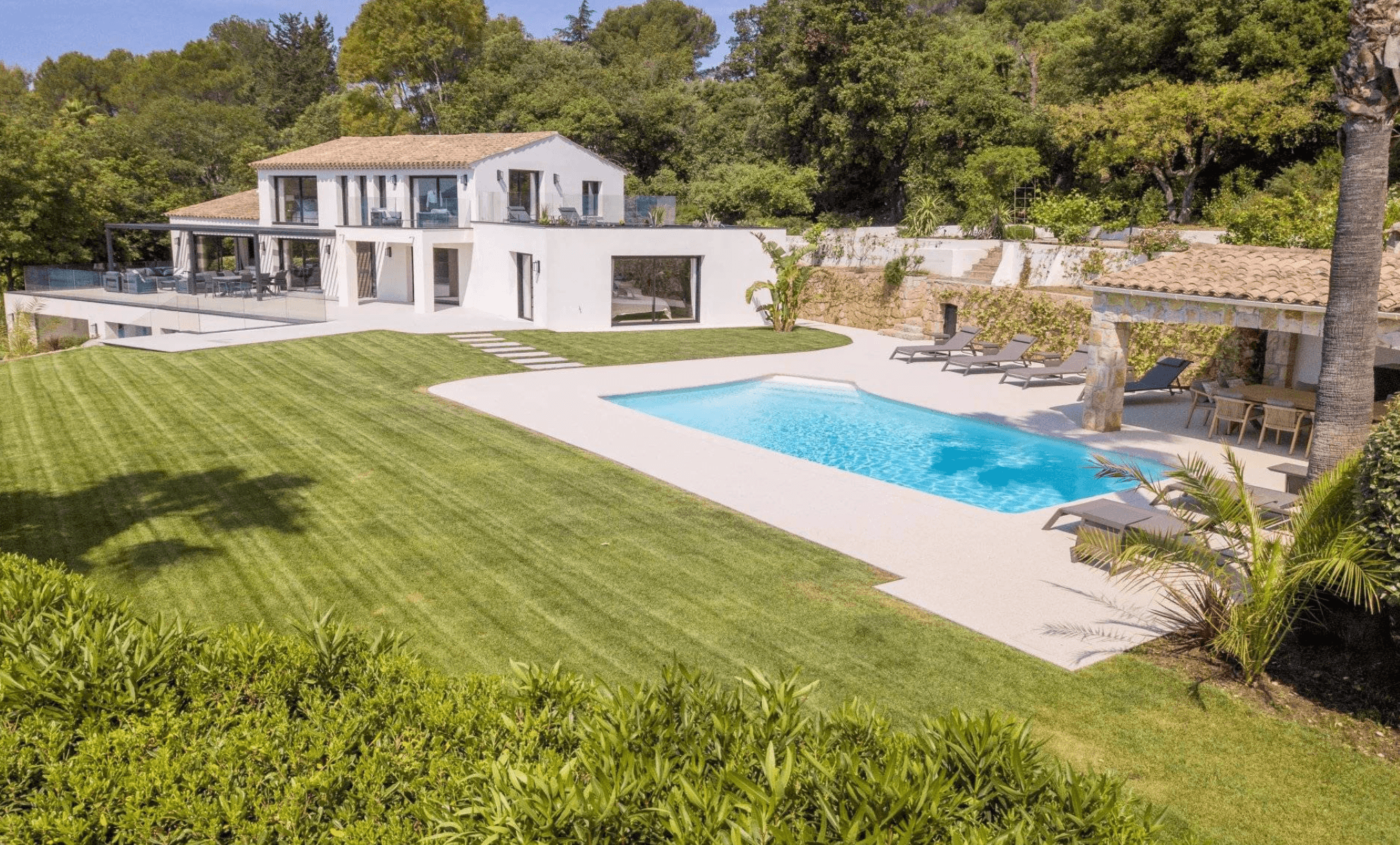 Biot | Lekker provençalsk villa med havutsikt og svømmebasseng