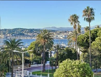 Cannes | Lys og tiltalende treromsleilighet med terrasse og havutsikt