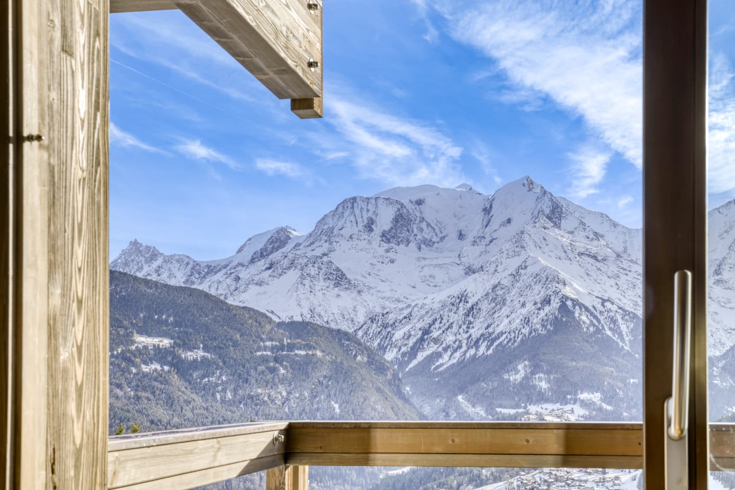 Saint-Gervais Mont-Blanc, De franske Alpene | Moderne chalet med fantastisk utsikt mot mont blanc massivet
