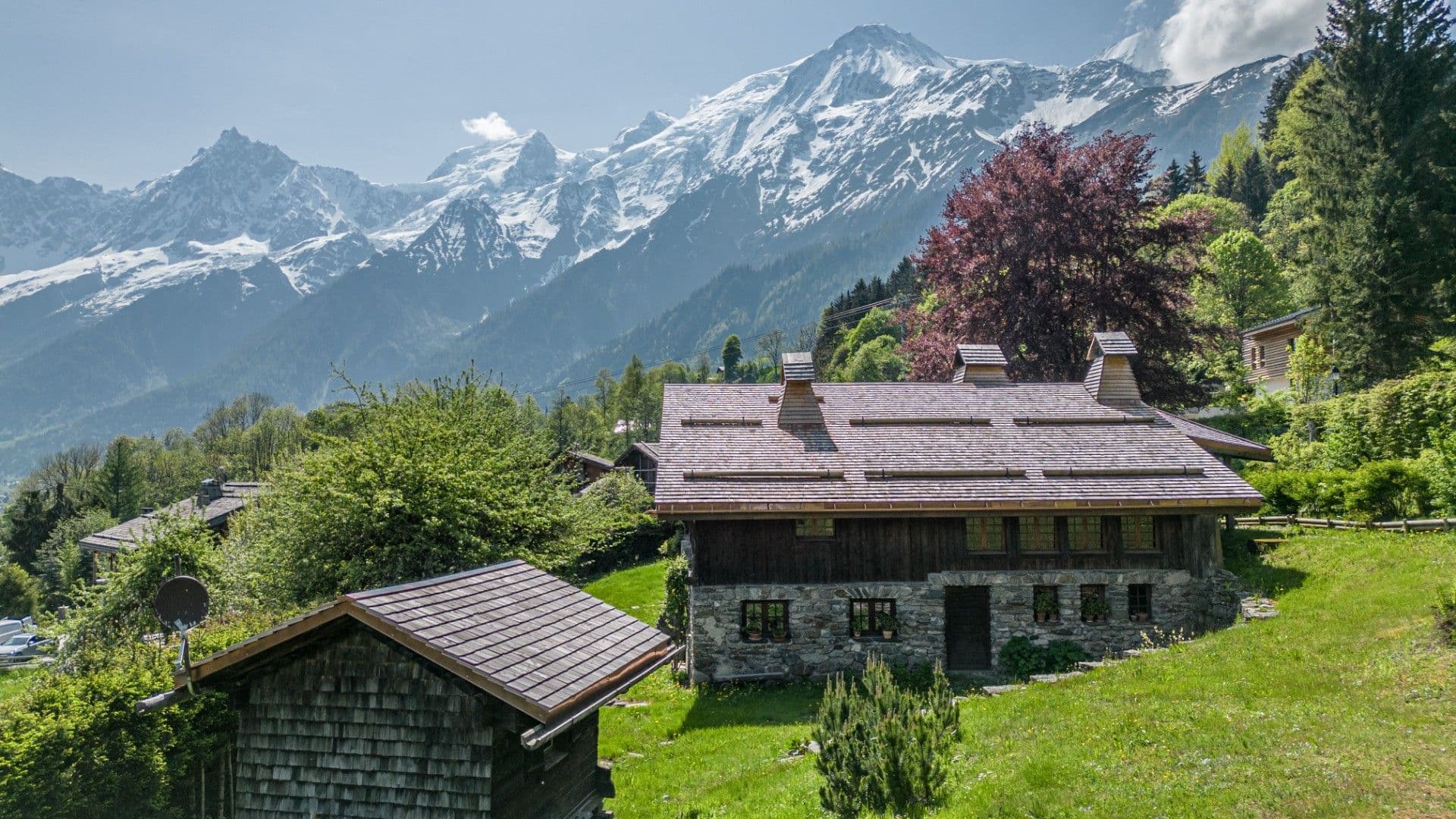 Chamonix, les houches, De franske Alpene | Sjarmerende gårdshus i tradisjonell alpestil med 5 soverom