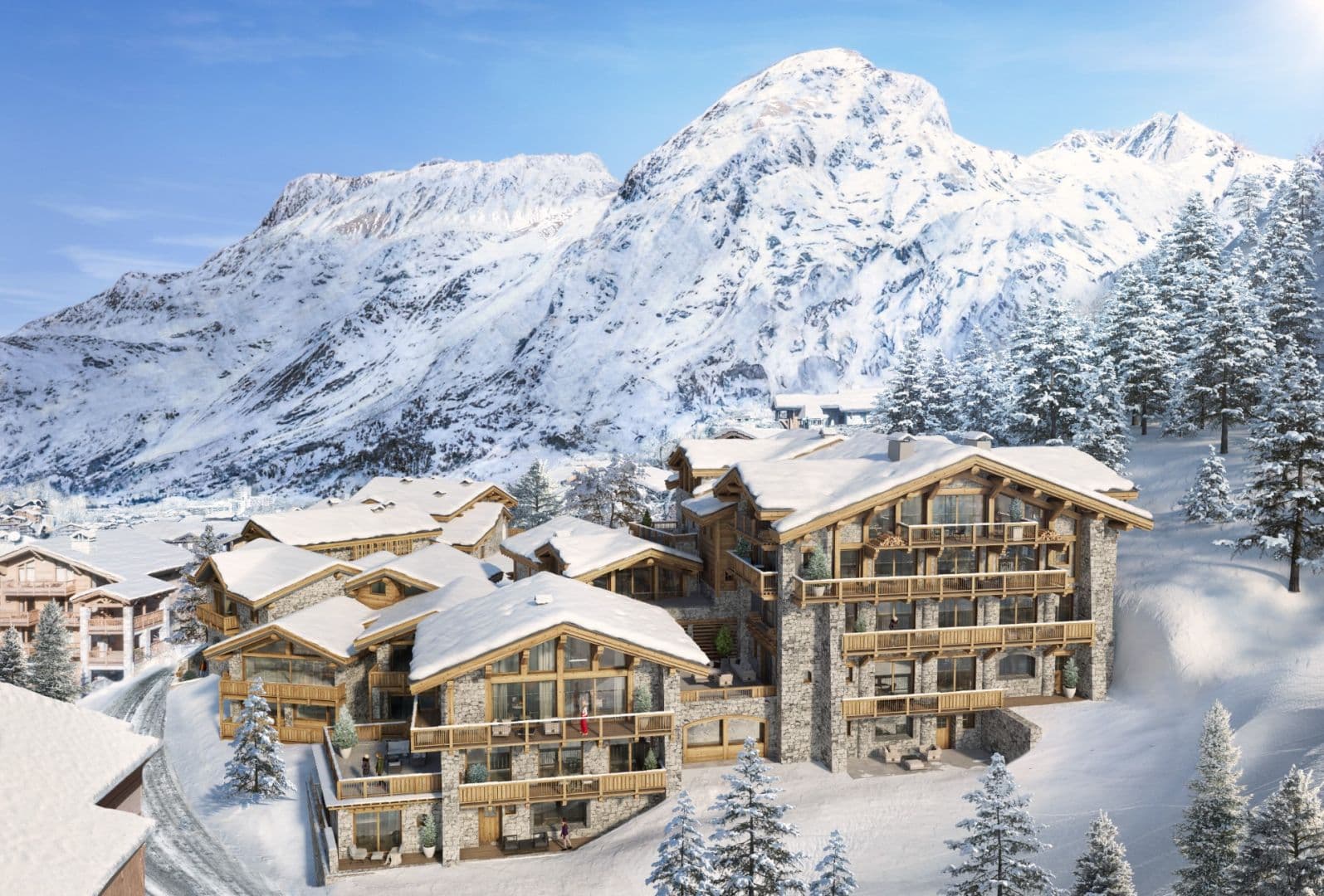 Val d'Isère, De franske Alpene | Nytt chalet med 5 soverom og fantastisk fjellutsikt
