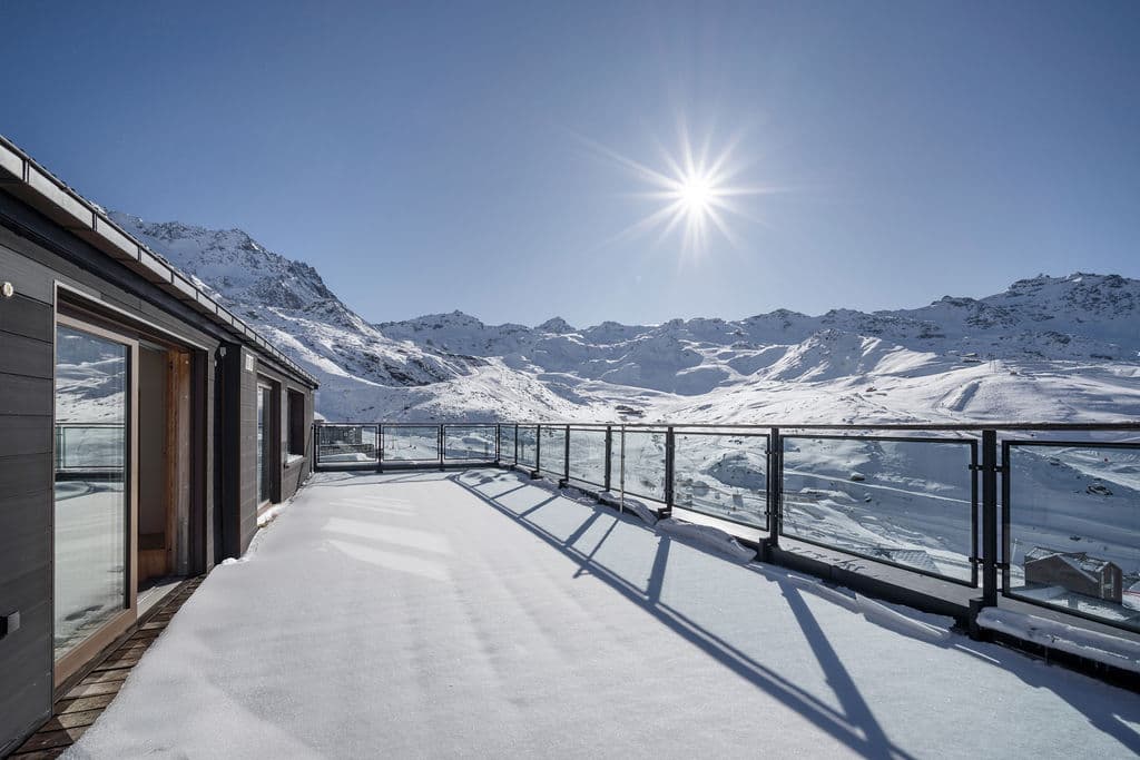 Solgt | Val Thorens, De franske Alpene | Toppleilighet med 8 soverom, stor terrasse og panoramautsikt