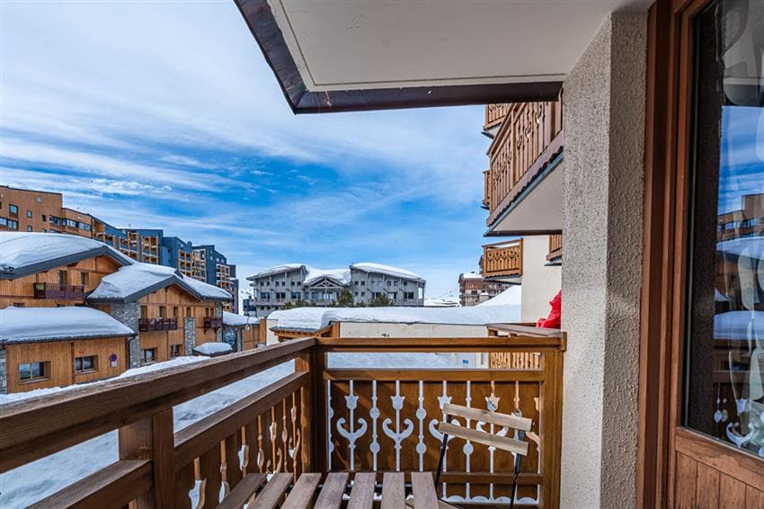 Val Thorens, De franske Alpene | Totalrenovert treromsleilighet i Hjertet av Stasjonen, ski-in/ ski-out
