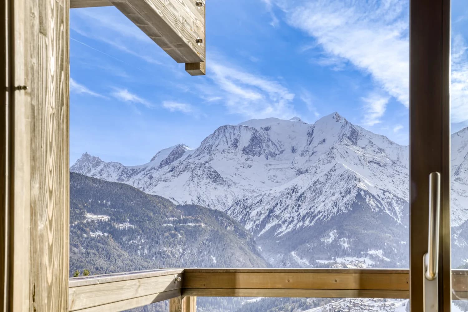 Saint-Gervais Mont-Blanc, De franske Alpene | Moderne chalet med fantastisk utsikt mot mont blanc massivet