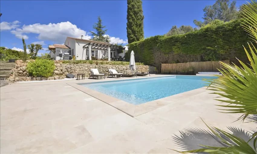 Plascassier, nær Valbonne| Provençalsk villa med 4 sov. og svømmebasseng