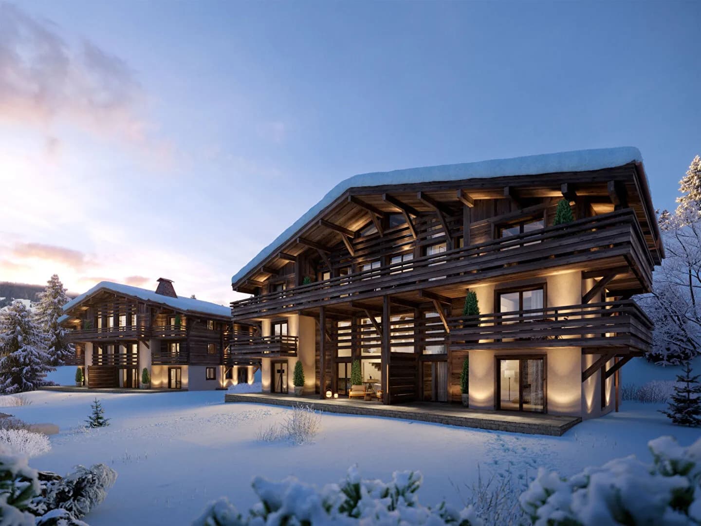 Megève- Ny lekker dupleksleilighet med 3 soverom og sentral beliggenhet