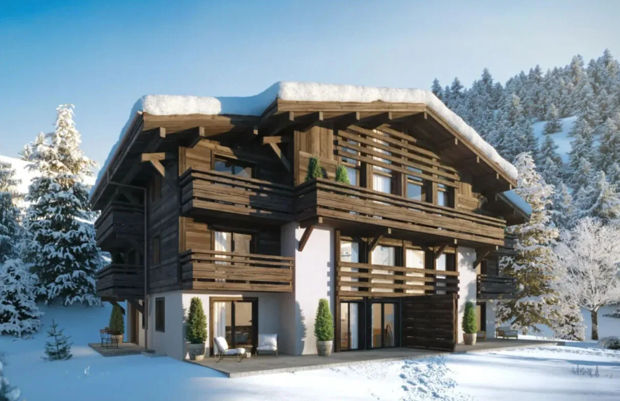 Megève- Ny lekker dupleksleilighet med 3 soverom og sentral beliggenhet