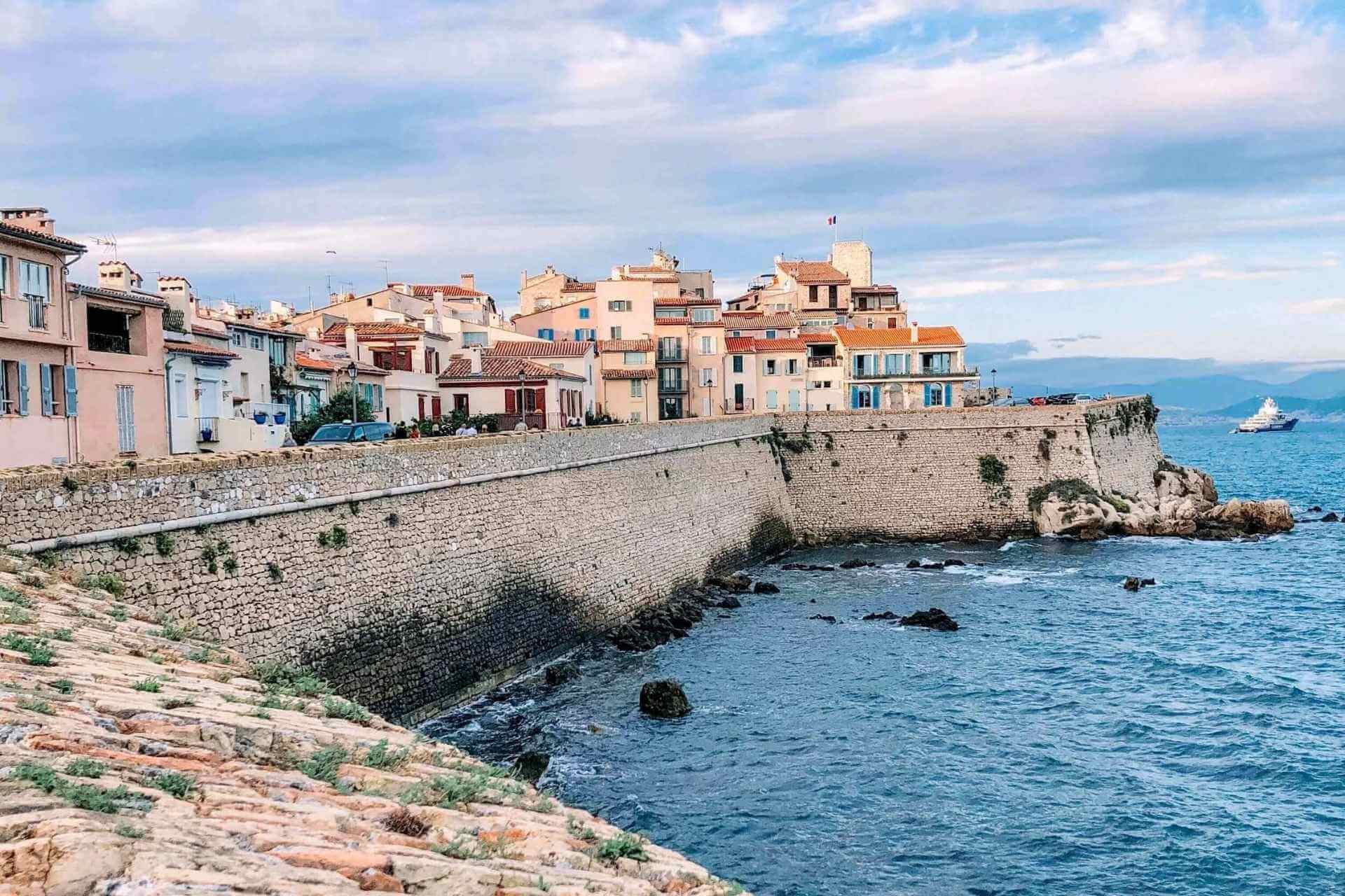 Gamlebyen og kysten i Antibes
