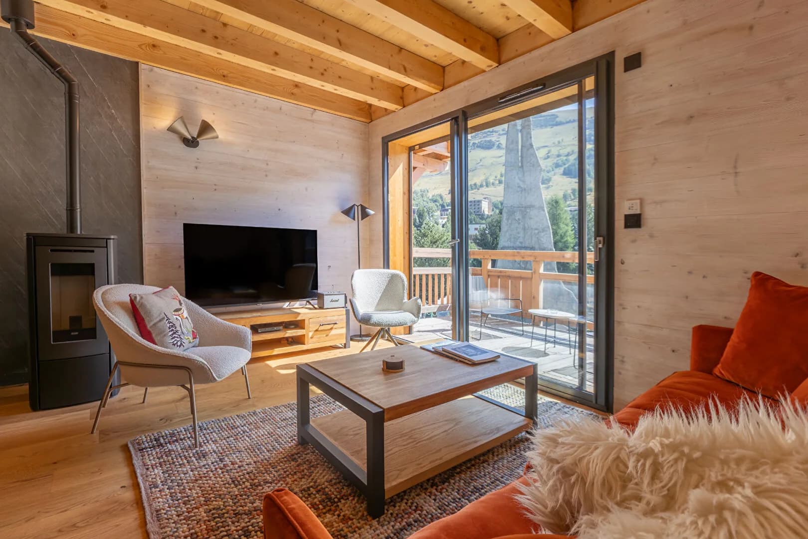 Les Deux Alpes, De franske Alper - Sentralt beliggende dupleks-leilghet med 4 soverom og terrasse