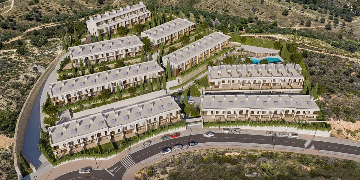 Cala Serena Sun, La Cala de Mijas – Sørvendte rekkehus med sjøutsikt