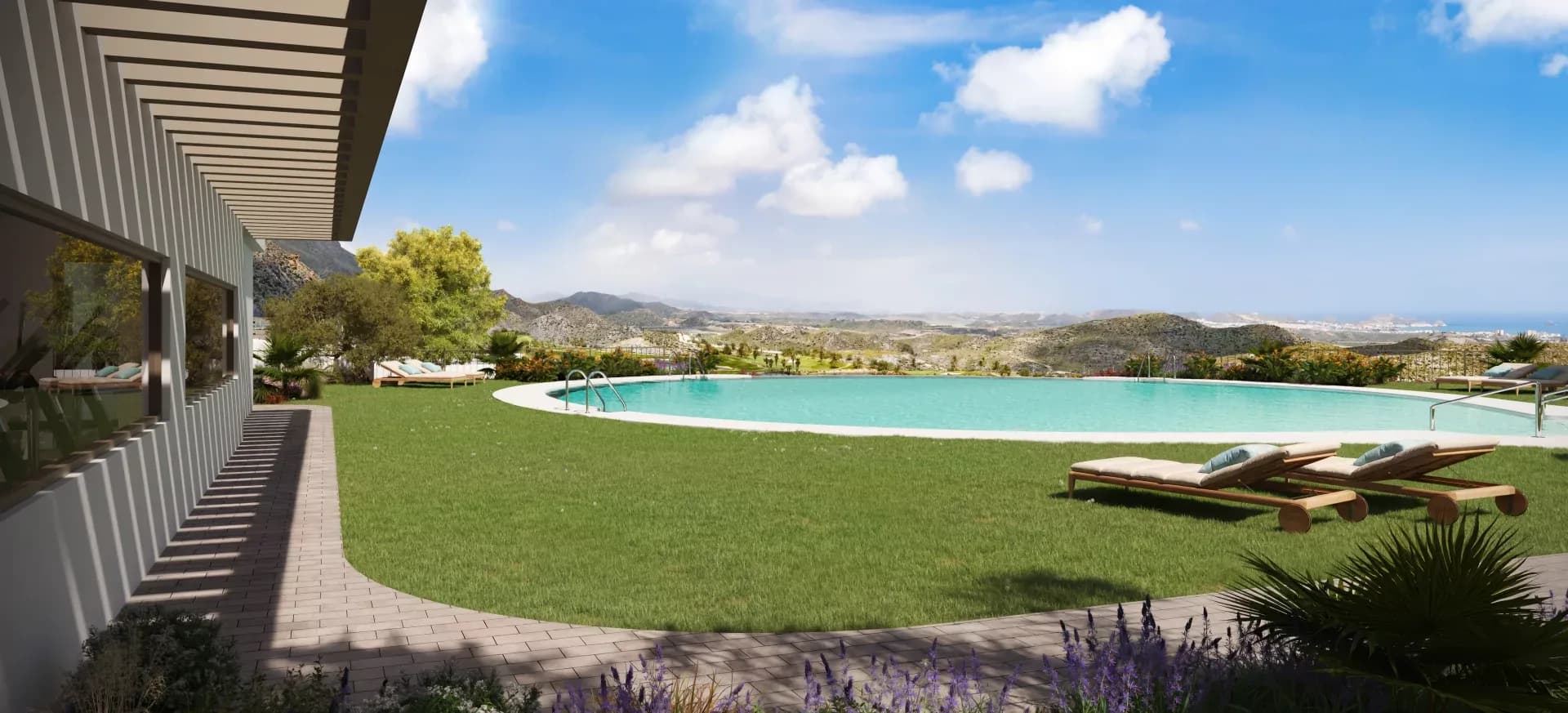 Swing Golf, Almería – Nye leiligheter ved Mundo Aguilón Golf med utsikt mot golfbane og hav
