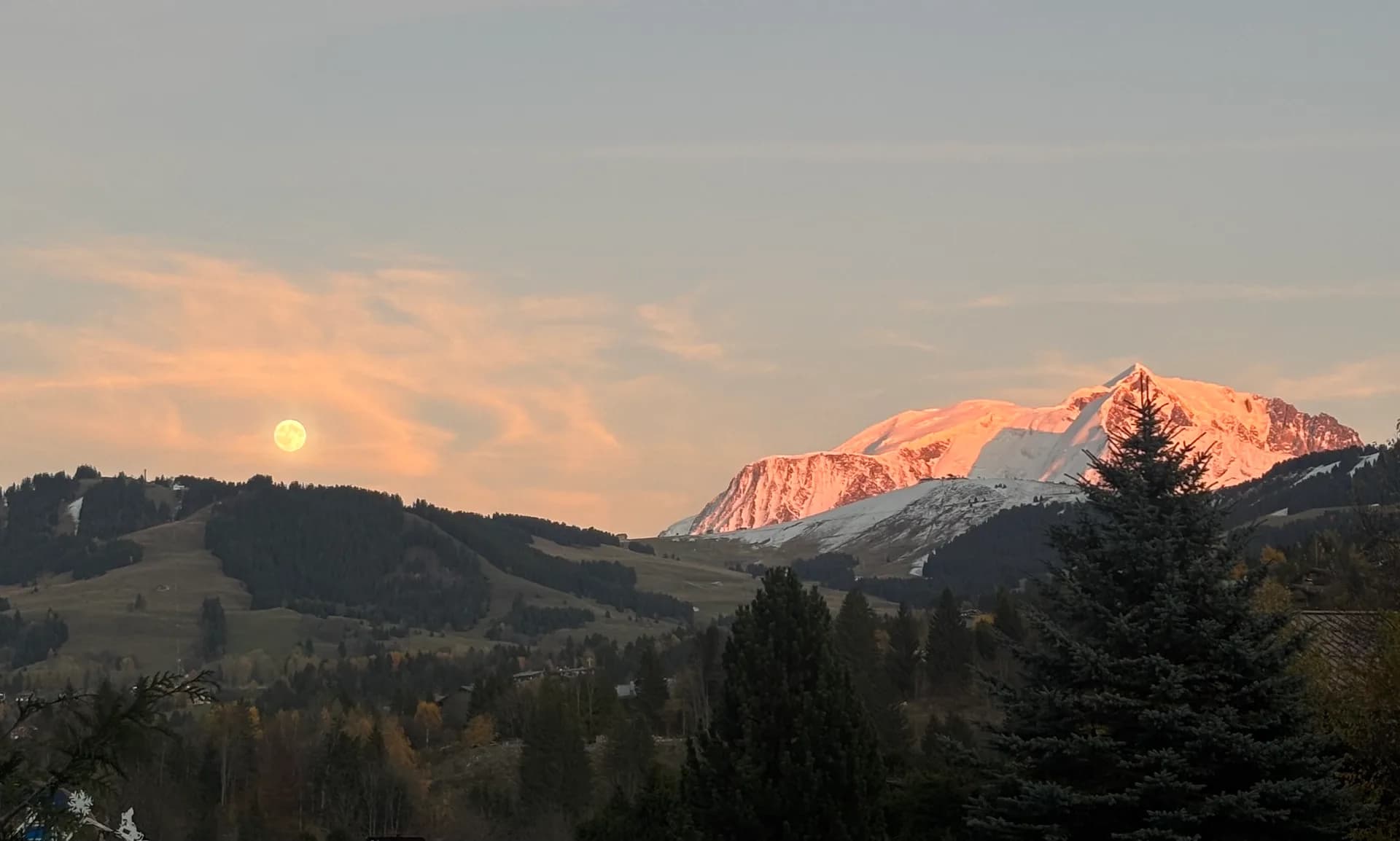 Utsikt over Megève